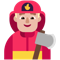 Man Firefighter- Medium-Light Skin Tone emoji on Microsoft